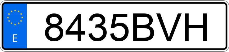 Numer rejestracyjny 8435BVH posiada BMW SERIE 5