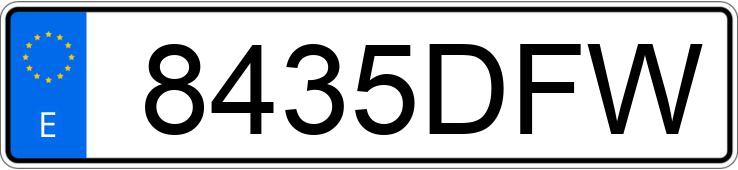 Numer rejestracyjny 8435DFW posiada FORD FOCUS