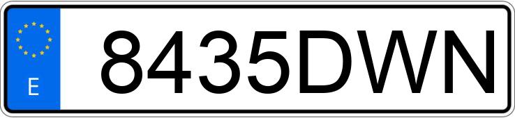 Numer rejestracyjny 8435DWN posiada FORD FOCUS Numer rejestracyjny 8435DWN posiada FORD FOCUS