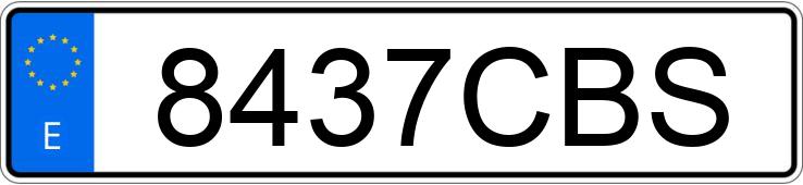 Numer rejestracyjny 8437CBS posiada KIA CARENS