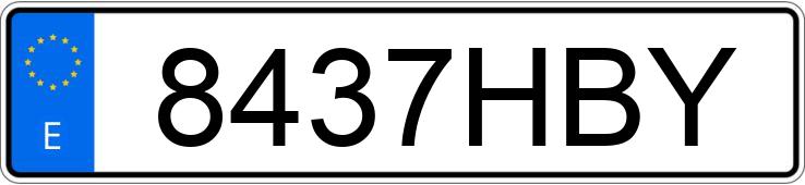 Numer rejestracyjny 8437HBY posiada FORD FOCUS