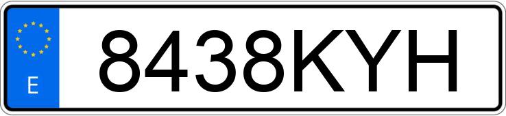 Numer rejestracyjny 8438KYH posiada PEUGEOT 308