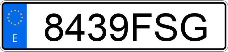 Numer rejestracyjny 8439FSG posiada RENAULT MEGANE