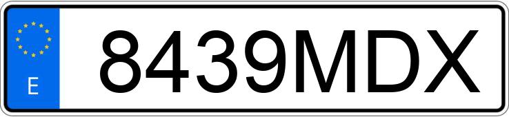 Numer rejestracyjny 8439MDX posiada CITROEN C4
