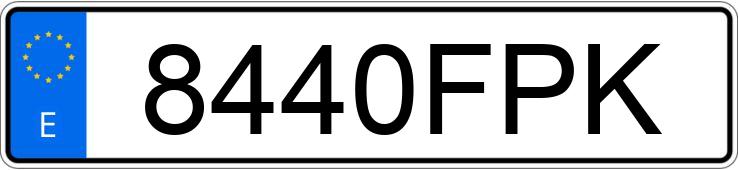 Numer rejestracyjny 8440FPK posiada SEAT IBIZA