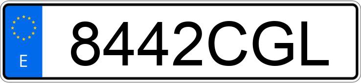 Numer rejestracyjny 8442CGL posiada RENAULT MEGANE