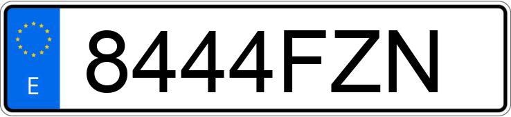 Numer rejestracyjny 8444FZN posiada PEUGEOT 206 Numer rejestracyjny 8444FZN posiada PEUGEOT 206