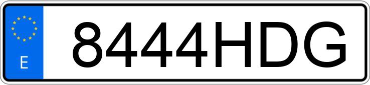 Numer rejestracyjny 8444HDG posiada MERCEDES E (211)