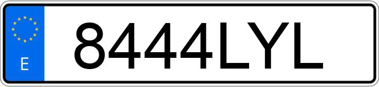 Numer rejestracyjny 8444LYL posiada IVECO DAILY Numer rejestracyjny 8444LYL posiada IVECO DAILY