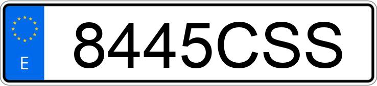 Numer rejestracyjny 8445CSS posiada VOLKSWAGEN NEW BEETLE Numer rejestracyjny 8445CSS posiada VOLKSWAGEN NEW BEETLE