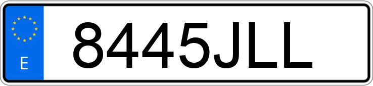 Registreringsnummer8445JLL har PEUGEOT 207