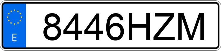 Numer rejestracyjny 8446HZM posiada MERCEDES C (205)