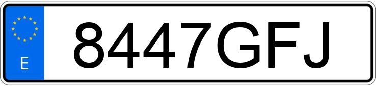 Numer rejestracyjny 8447GFJ posiada OPEL CORSA