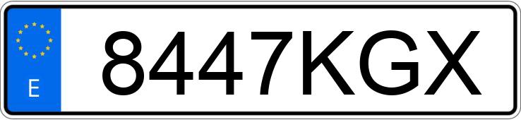 Numer rejestracyjny 8447KGX posiada FORD CUSTOM