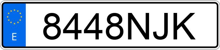 Numer rejestracyjny 8448NJK posiada VOLKSWAGEN CADDY