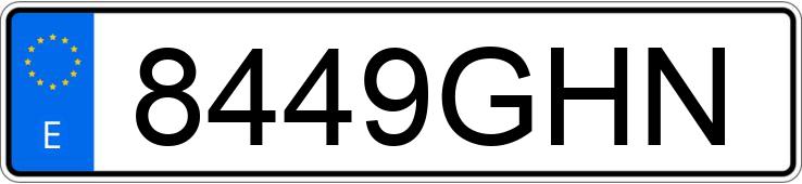 Numer rejestracyjny 8449GHN posiada MERCEDES CLS (219)