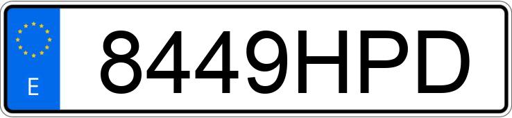 Numer rejestracyjny 8449HPD posiada MERCEDES A (176)