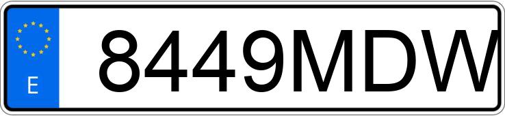 Numer rejestracyjny 8449MDW posiada MERCEDES CLA (118)