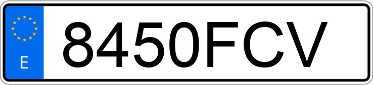 Numer rejestracyjny 8450FCV posiada MERCEDES VITO