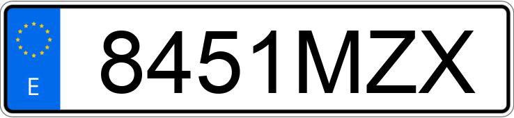 Numer rejestracyjny 8451MZX posiada DACIA JOGGER