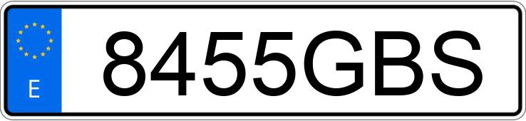 Numer rejestracyjny 8455GBS posiada HONDA CIVIC