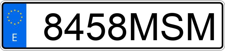 Numer rejestracyjny 8458MSM posiada OPEL CORSA