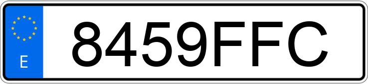 Numer rejestracyjny 8459FFC posiada VOLKSWAGEN NEW BEETLE