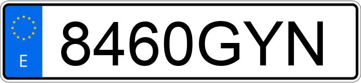 Numer rejestracyjny 8460GYN posiada TOYOTA YARIS