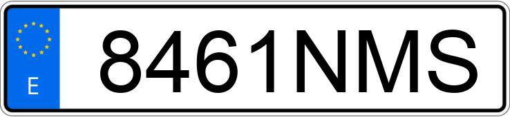 Le numéro d’enregistrement 8461NMS a RENAULT AUSTRAL
