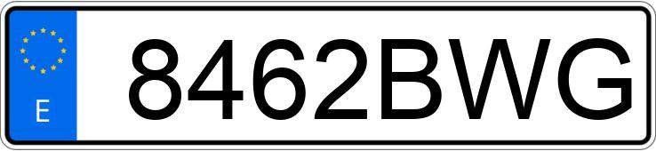 Numer rejestracyjny 8462BWG posiada BMW SERIE 3