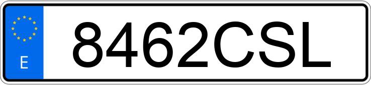 Numer rejestracyjny 8462CSL posiada BMW SERIE 3