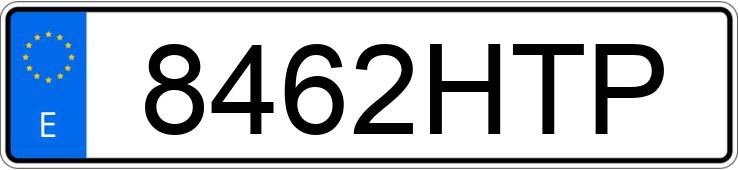 Numer rejestracyjny 8462HTP posiada CITROEN C-ELYSEE