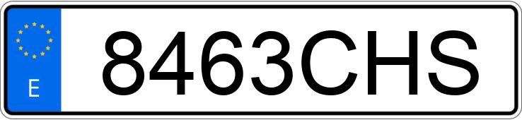 Numer rejestracyjny 8463CHS posiada SEAT LEON