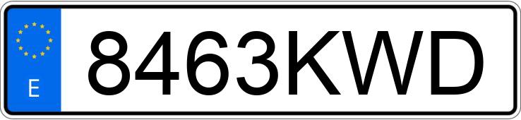 Numer rejestracyjny 8463KWD posiada FORD KUGA Numer rejestracyjny 8463KWD posiada FORD KUGA