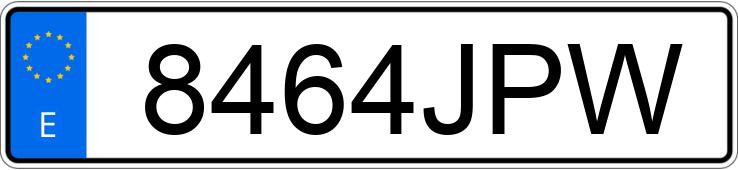 Numer rejestracyjny 8464JPW posiada TOYOTA VERSO