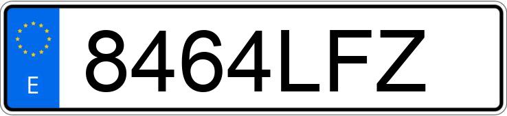 Numer rejestracyjny 8464LFZ posiada YAMAHA MT