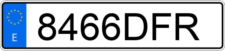 Numer rejestracyjny 8466DFR posiada BMW SERIE 5