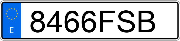 Numer rejestracyjny 8466FSB posiada SEAT LEON