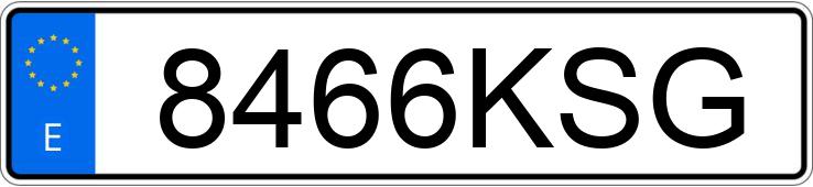 Numer rejestracyjny 8466KSG posiada PEUGEOT 3008