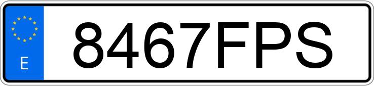 Numer rejestracyjny 8467FPS posiada SEAT ALTEA XL