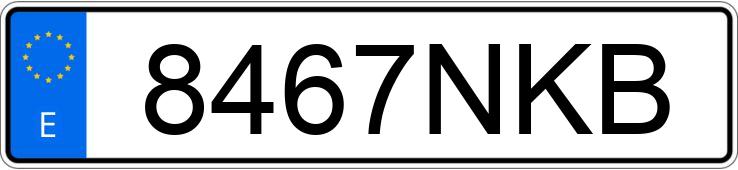 Реєстраційний номер 8467NKB має HONDA PRELUDE