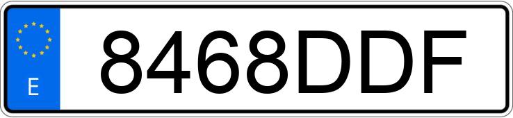Numer rejestracyjny 8468DDF posiada VOLVO S80