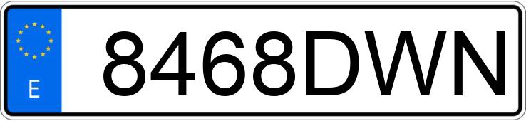 Numer rejestracyjny 8468DWN posiada OPEL ZAFIRA