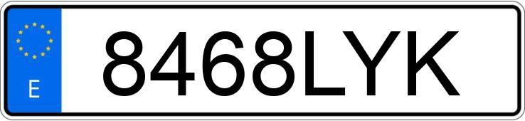 Numer rejestracyjny 8468LYK posiada DACIA JOGGER