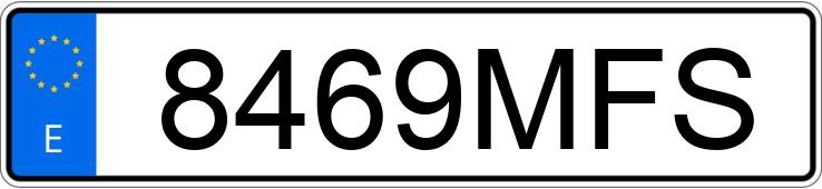 Numer rejestracyjny 8469MFS posiada BMW SERIE 1