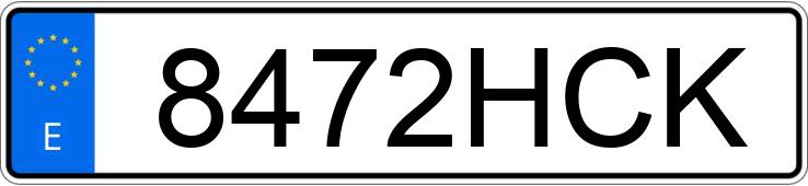 Numer rejestracyjny 8472HCK posiada SEAT LEON
