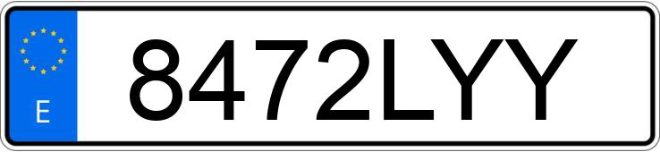 Numer rejestracyjny 8472LYY posiada TOYOTA PROACE CITY