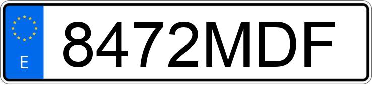 Numer rejestracyjny 8472MDF posiada PORSCHE 718 BOXSTER Numer rejestracyjny 8472MDF posiada PORSCHE 718 BOXSTER