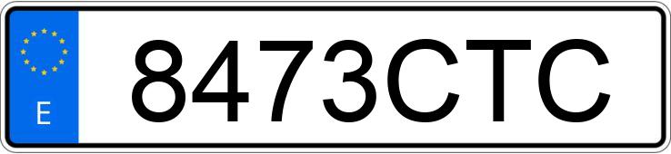 Numer rejestracyjny 8473CTC posiada VOLKSWAGEN TOURAN