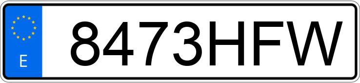 Numer rejestracyjny 8473HFW posiada CHEVROLET-GM CRUZE